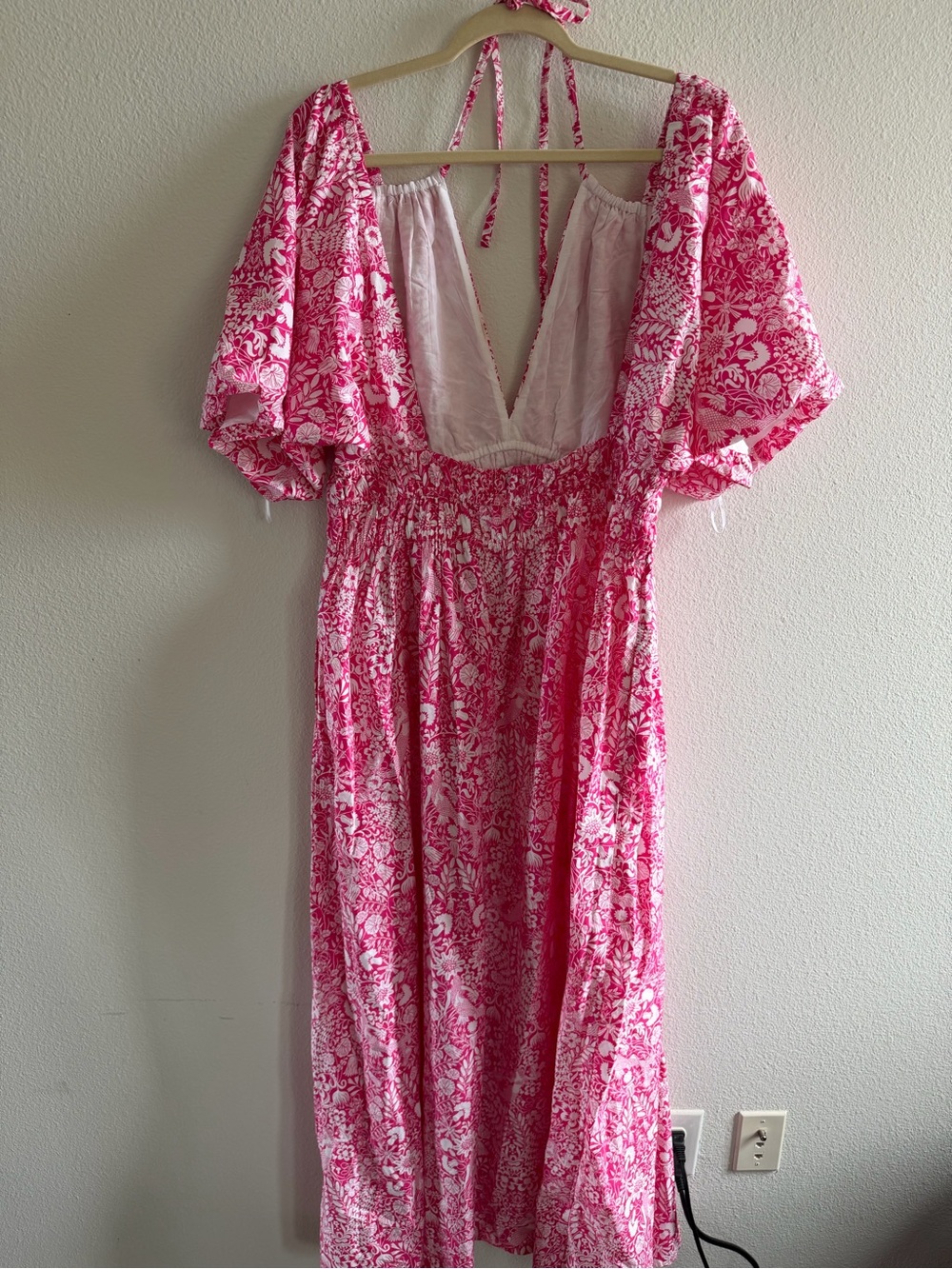 NWT J. Crew Collection Open Back Smocked Waist Maxi Dress size XXL - Picture 5 of 6